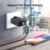 Дата кабель USB-C to Lightning 1.0m 3A 60W US304 black UGREEN (60759) изображение 4