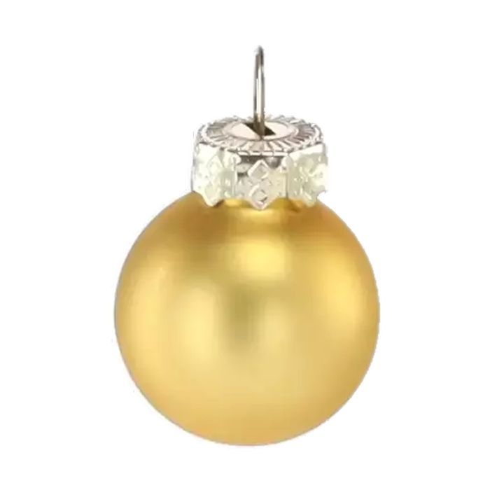 Елочная игрушка Chomik скляні кульки 24 шт, 2,5 см, золотисті (5900779882126_1) изображение 2