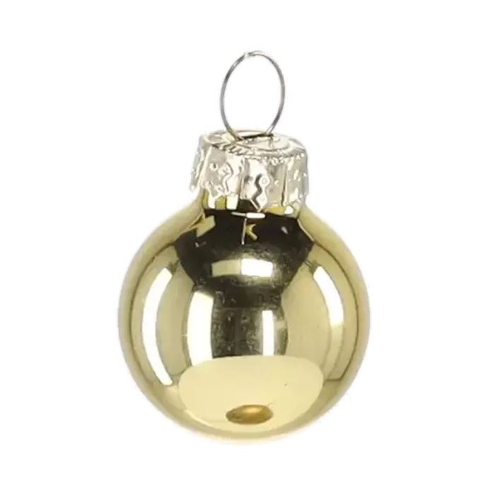 Елочная игрушка Chomik скляні кульки 24 шт, 2,5 см, золотисті (5900779882126_1) изображение 3