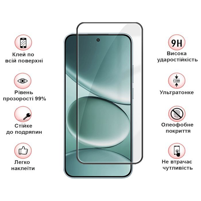 Скло захисне BeCover Xiaomi Redmi Note 15 5G Black (714790) зображення 3