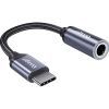 Переходник USB-C M to 3.5mm F 0.12m gray Essager (EZJE01-0G)