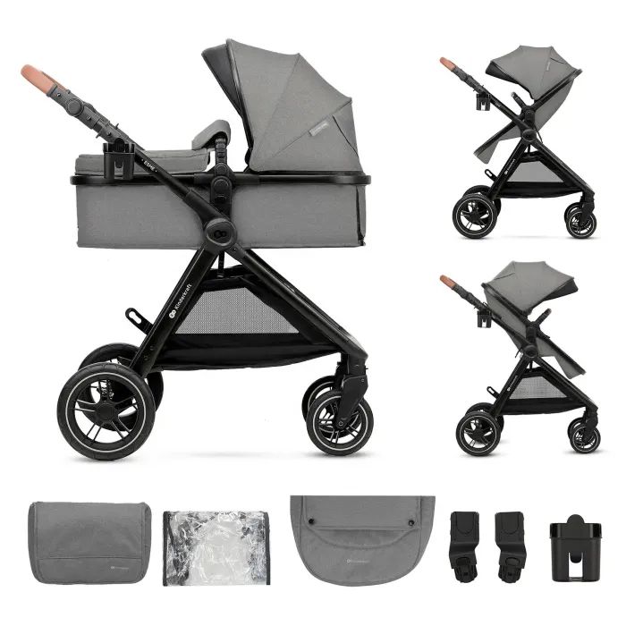 Коляска Kinderkraft 2 в 1 Esme Black (KSESME00BLK2000) (5902533929665)