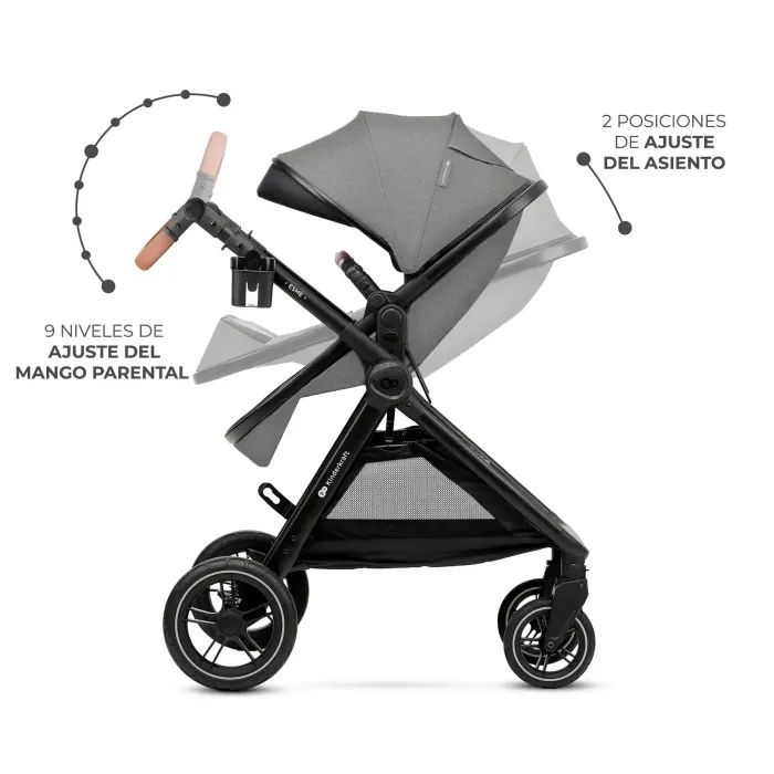 Коляска Kinderkraft 2 в 1 Esme Black (KSESME00BLK2000) (5902533929665) зображення 4