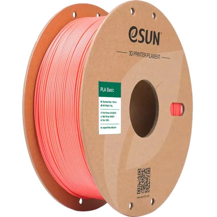 Пластик для 3D-принтера eSUN PLA BASIC 1,75mm PINK 1kg (PLA-BASIC175P1P1)