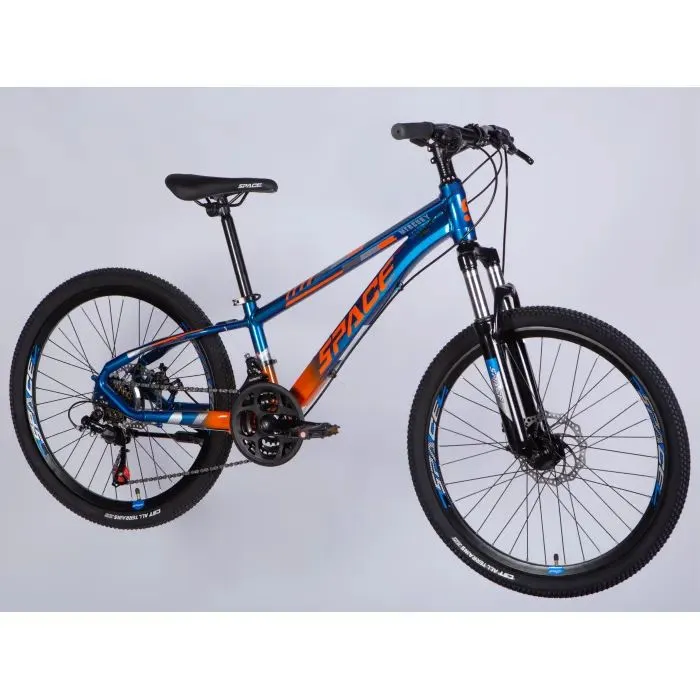 Велосипед Space 24" MERCURY DD FR рама-11" AL 2026 синьо-помаранчевий (OPS-SP-24-062) изображение 2