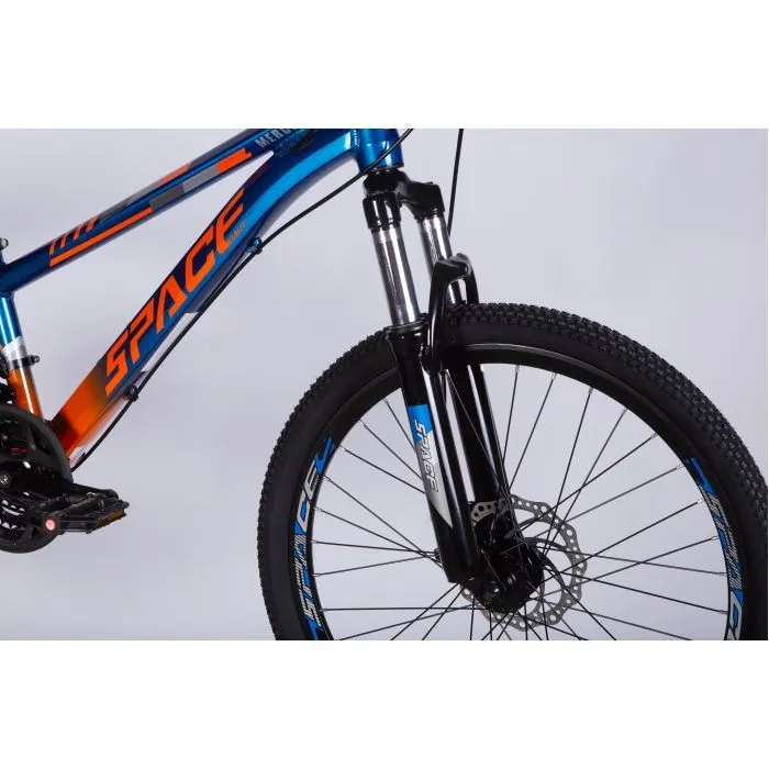 Велосипед Space 24" MERCURY DD FR рама-11" AL 2026 синьо-помаранчевий (OPS-SP-24-062) изображение 4