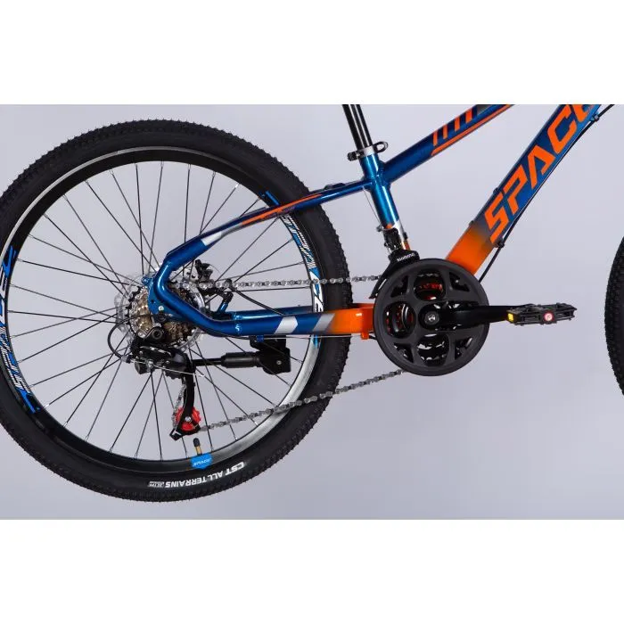 Велосипед Space 24" MERCURY DD FR рама-11" AL 2026 синьо-помаранчевий (OPS-SP-24-062) изображение 5