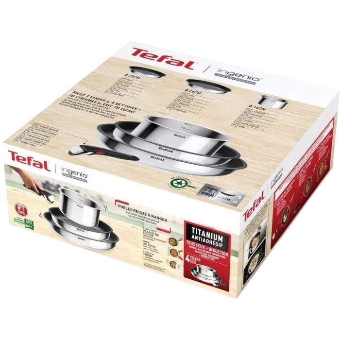 Набір посуду Tefal Ingenio Cook Eat, 4 предмети (L881S404) зображення 2