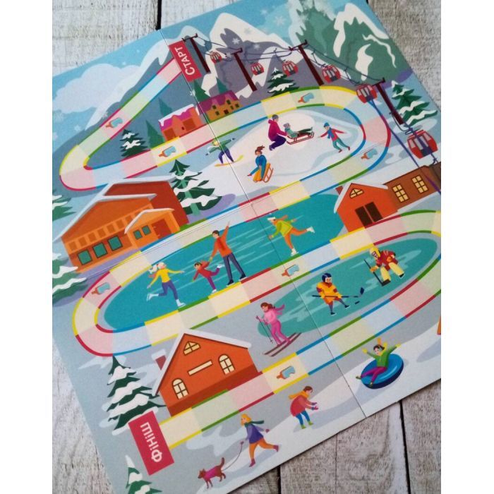 Книга Лижні перегони. Настільна гра - Гаянє Руднєва Ранок (9789667507558) зображення 3