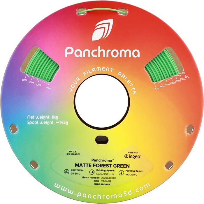 Пластик для 3D-принтера Polymaker PLA PANCHROMA MATTE 1,75mm 1kg MUTED GREEN (CA04025) зображення 2