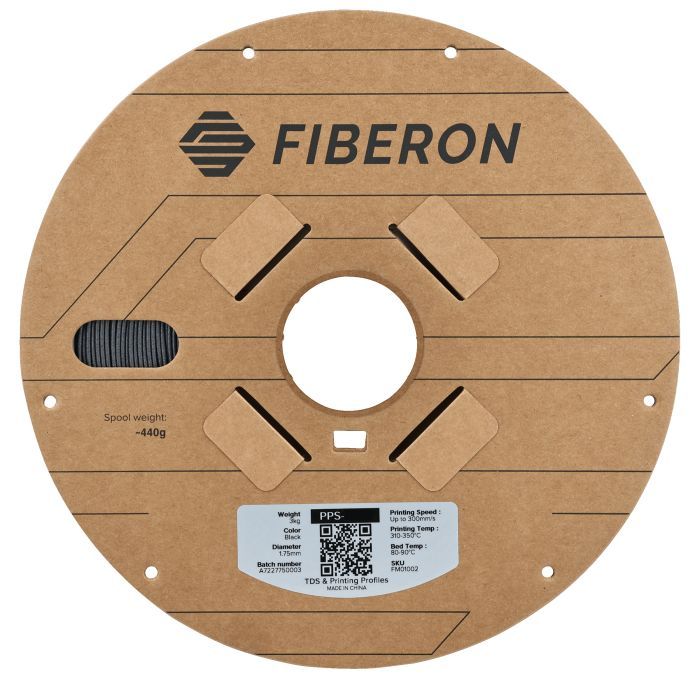 Пластик для 3D-принтера Polymaker Fiberon PPS-GF20 1,75mm 3kg GREY (FM02002) зображення 2