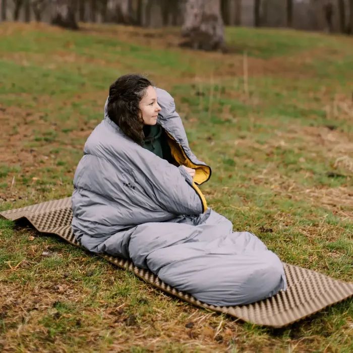 Спальний мішок Tribe Down 800 Long пуховий сірий лівий (T-CH-0010-grey-L) зображення 9