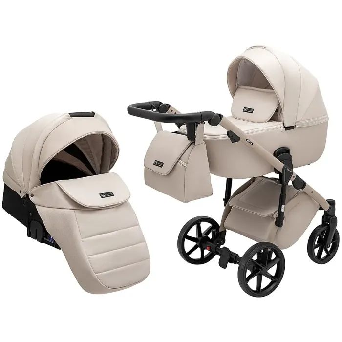 Коляска Adamex 2 в 1 Nola Natura 4 cappuccino (681681)