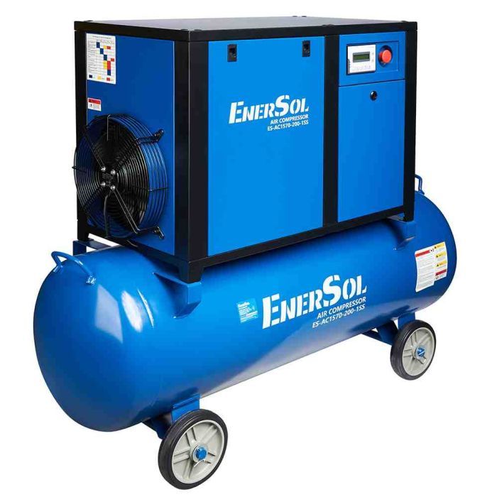 Компресор Enersol гвинтовий 1570 л/хв, 7,5 кВт, 200л, 198кг (ES-AC1570-200-1SS)