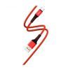 Дата кабель USB 2.0 AM to USB-C 1.0m 2.4A red Denmen (DN-D02T-RD) изображение 2