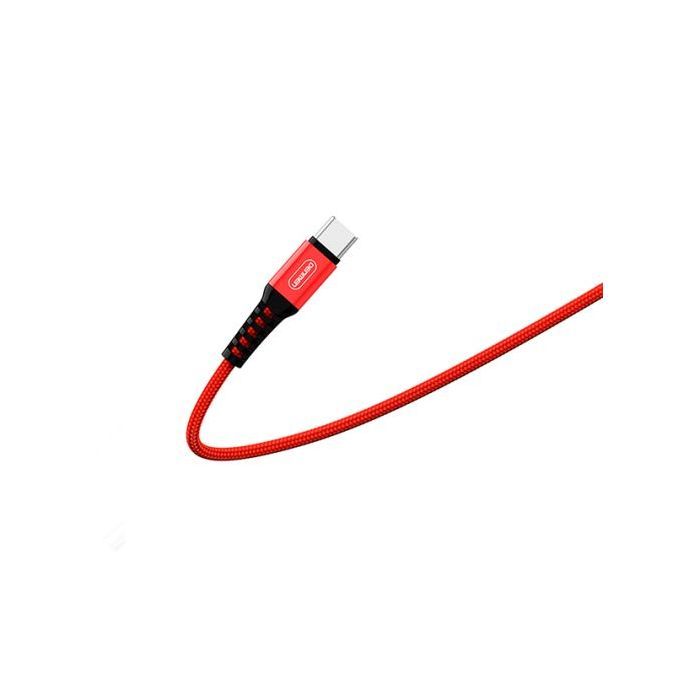 Дата кабель USB 2.0 AM to USB-C 1.0m 2.4A red Denmen (DN-D02T-RD) изображение 3