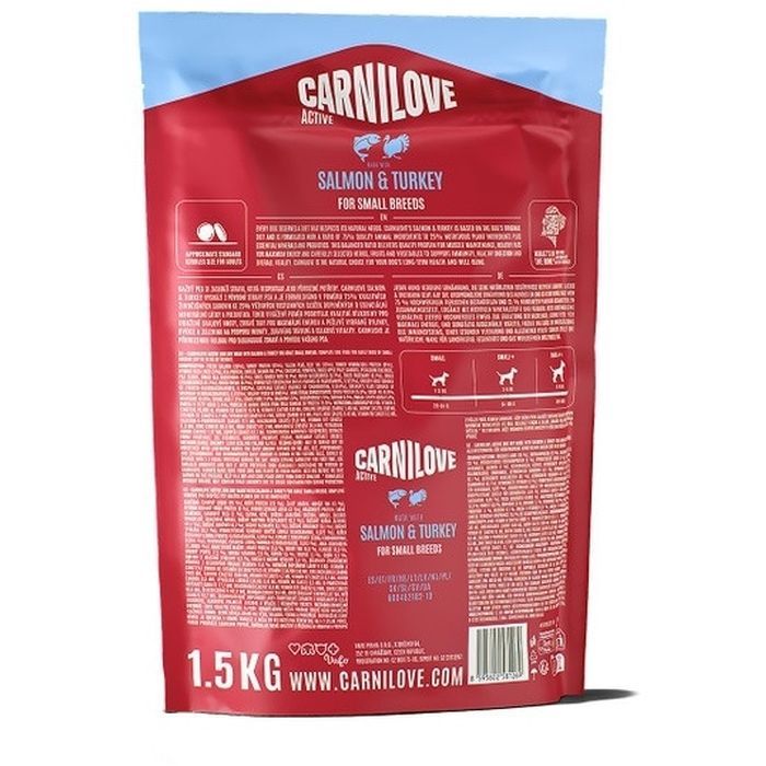 Сухой корм для собак Carnilove Active Salmon & Turkey Small Breed 4 кг (8595602581283) изображение 2