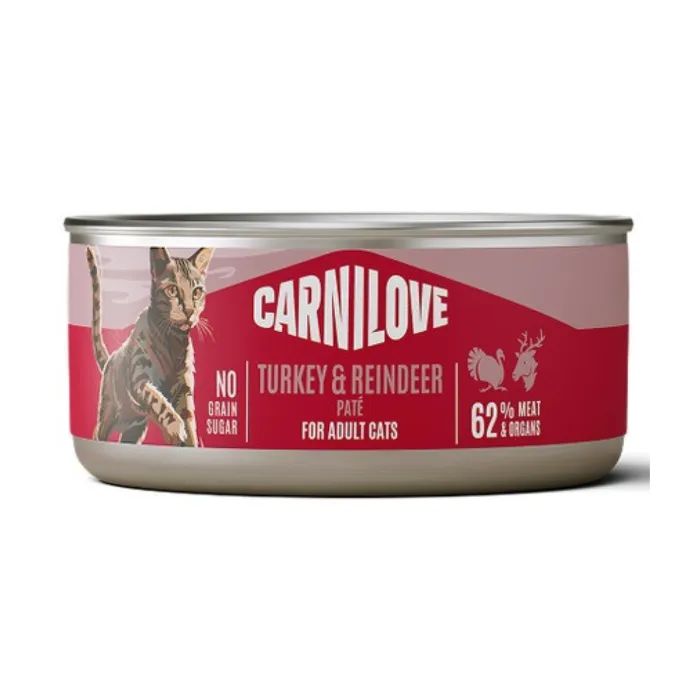 Паштет для кошек Carnilove Turkey & Reindeer 100 г (8595602582907)