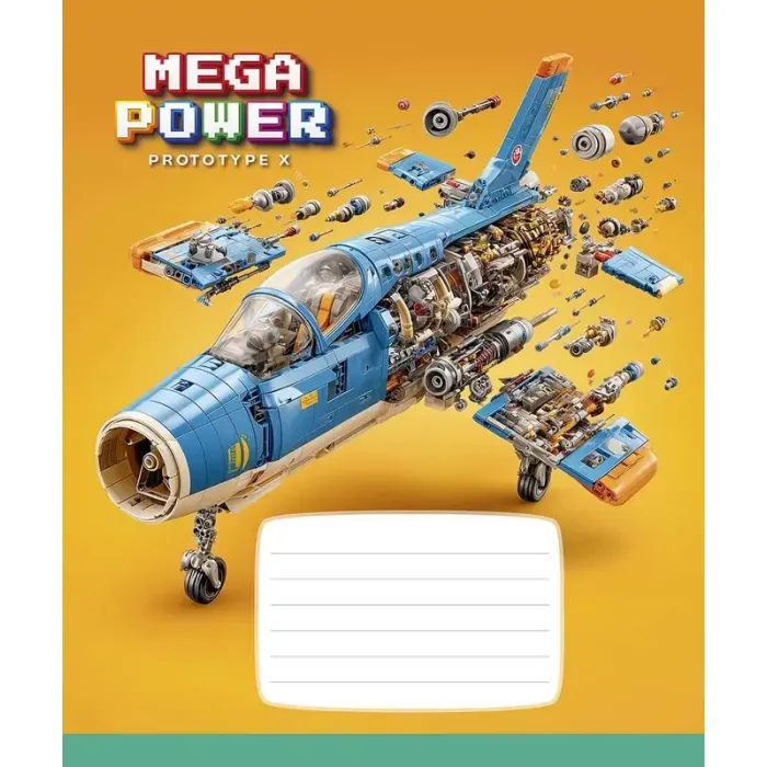 Зошит Школярик Star Mega Power 12 аркушів клітинка (012-3745K) зображення 2