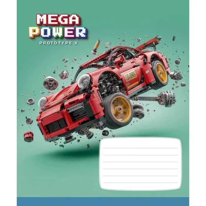 Зошит Школярик Star Mega Power 12 аркушів клітинка (012-3745K) зображення 3