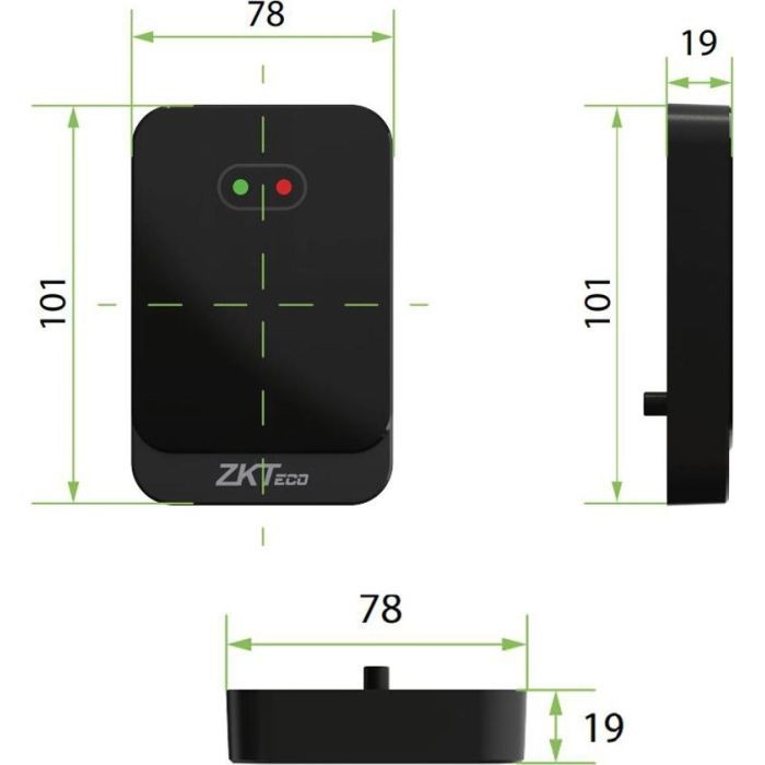 Считыватель бесконтактных карт ZKTeco VR30 изображение 2