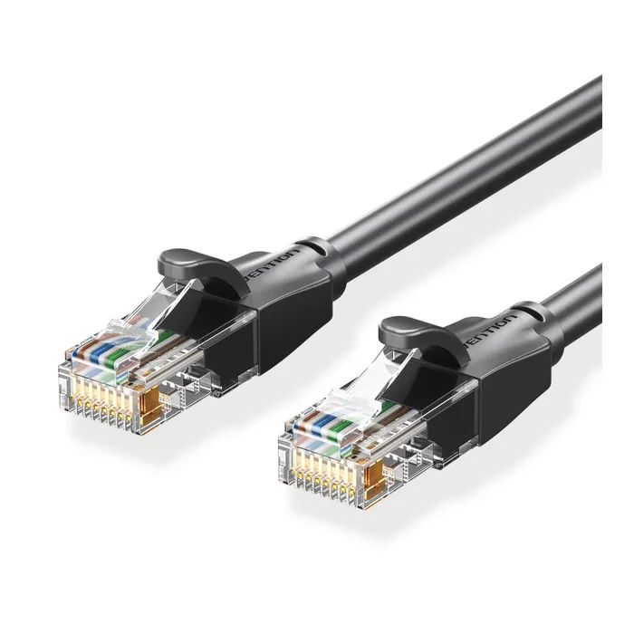 Патч-корд 25м, UTP cat 6 RJ-45 black Vention (IBEBS)