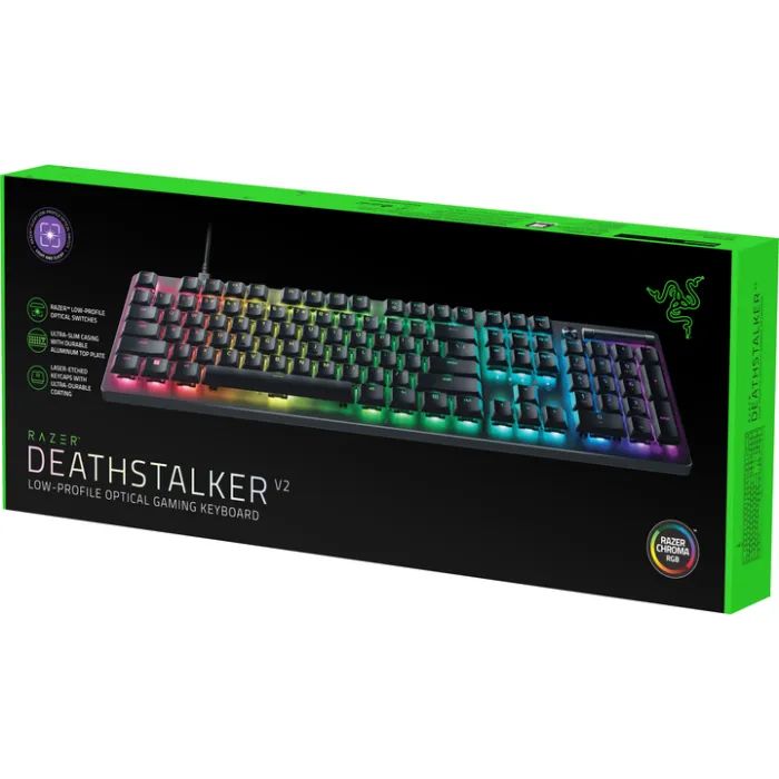 Клавиатура Razer DeathStalker V2 Purple Switch USB UA Black (RZ03-04501800-R3M1) изображение 9