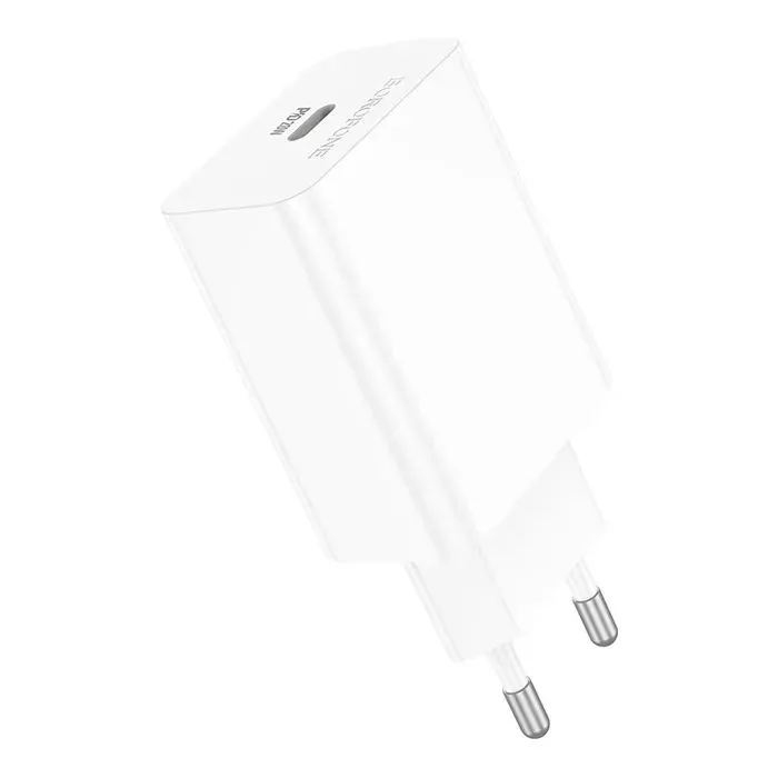 Зарядное устройство BOROFONE BA21A USB-C PD20W white (6941991111402) изображение 3