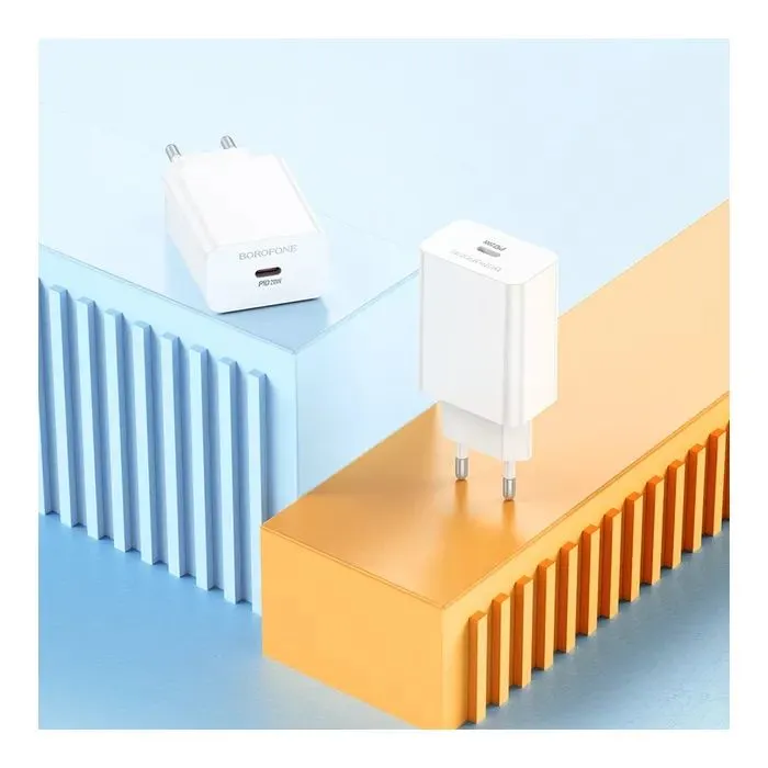 Зарядное устройство BOROFONE BA21A USB-C PD20W white (6941991111402) изображение 7