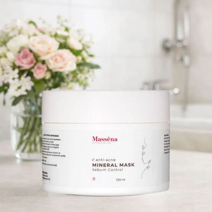 Маска для лица Massena Anti-acne Себоррегулирующая Минеральная 250 мл (8083201379801) изображение 2