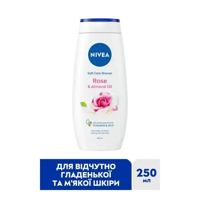 Гель для душа Nivea Rose & Almond Oil Care Shower 250 мл (9005800222936) изображение 3