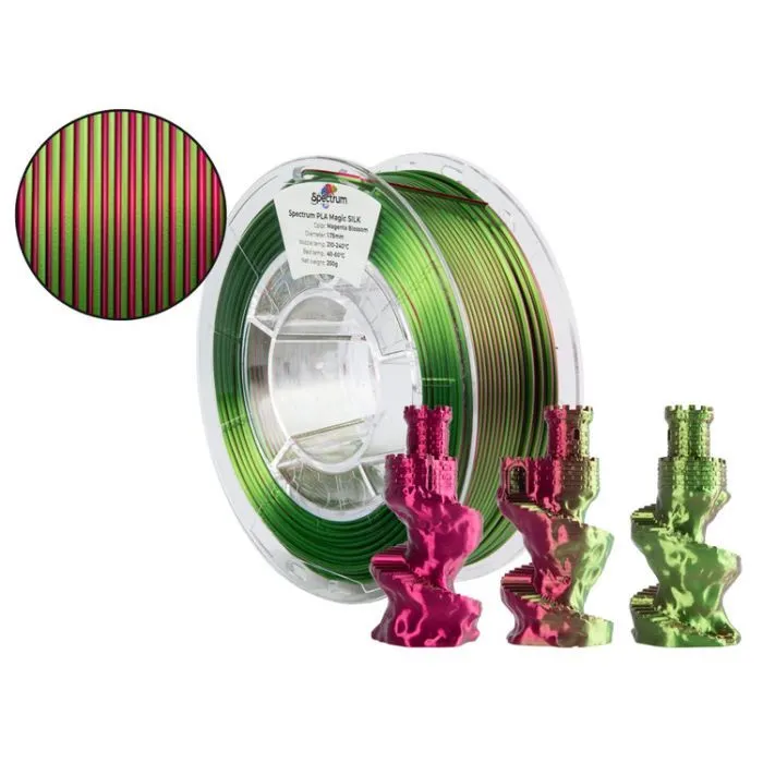 Пластик для 3D-принтера Spectrum PLA Magic SILK 1.75mm 0.25kg Magenta Blossom (81393) зображення 3