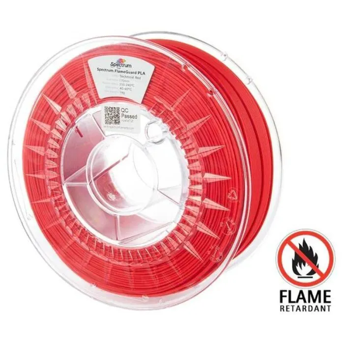 Пластик для 3D-принтера Spectrum PLA FlameGuard 1.75mm 1kg Red, Technical (81454)