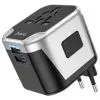 Сетевой фильтр питания HOCO AC5 1 роз, 2 USB, 1,5м, Black/Gray (AC5ABG) изображение 2