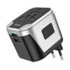 Сетевой фильтр питания HOCO AC5 1 роз, 2 USB, 1,5м, Black/Gray (AC5ABG) изображение 3