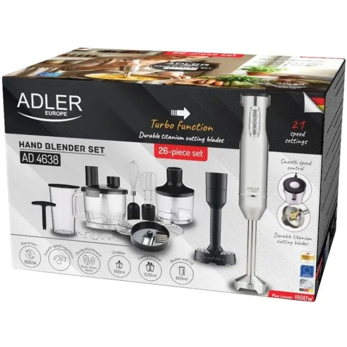 Блендер Adler AD 4638 grey зображення 11