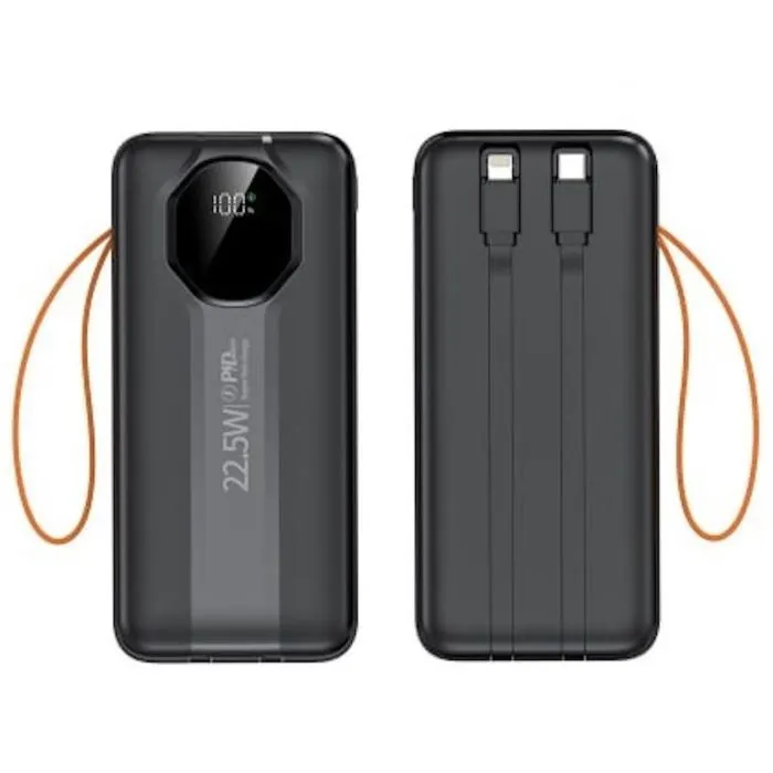 Батарея универсальная XoKo 30000mAh, 22,5W, PD, QC, black (WK-CK-018)