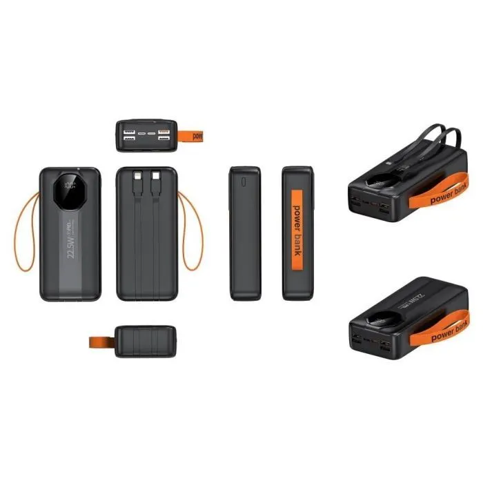 Батарея универсальная XoKo 30000mAh, 22,5W, PD, QC, black (WK-CK-018) изображение 2