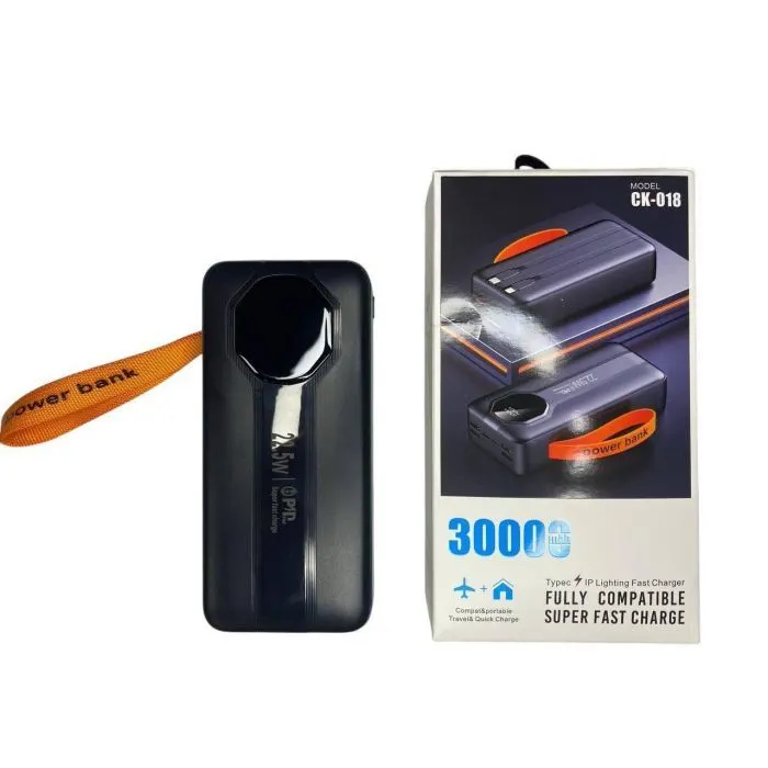 Батарея универсальная XoKo 30000mAh, 22,5W, PD, QC, black (WK-CK-018) изображение 3