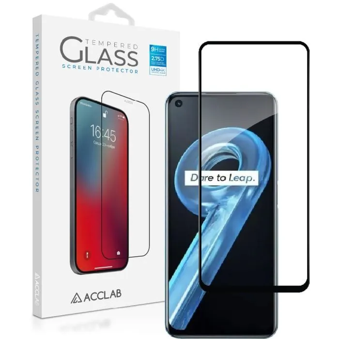 Стекло защитное ACCLAB Full Glue Realme 9i Black (1283126531156) изображение 2