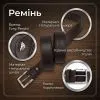 Ремень Tony Perotti Джинсовый Темно-коричневый (90365) изображение 3