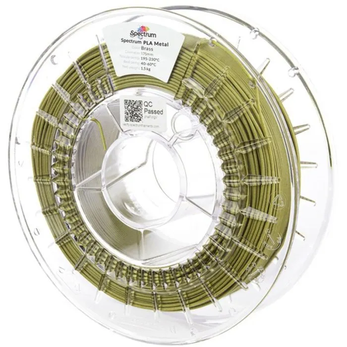 Пластик для 3D-принтера Spectrum PLA Metal 1.75mm 0.75kg Brass (81436)