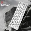 Клавіатура Ajazz AK690 Peach Mist Switch USB UA White (AK690-PM-W) зображення 5