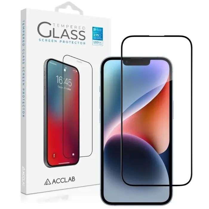Скло захисне ACCLAB Full Glue ESD Apple iPhone 17e Black (1283126636998)