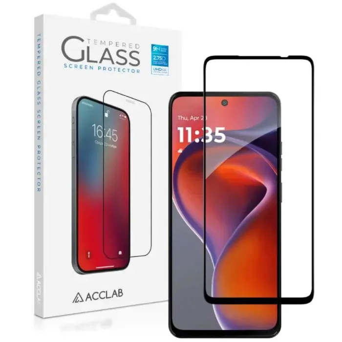 Скло захисне ACCLAB Full Glue ESD Moto G15 Power Black (1283126621413)