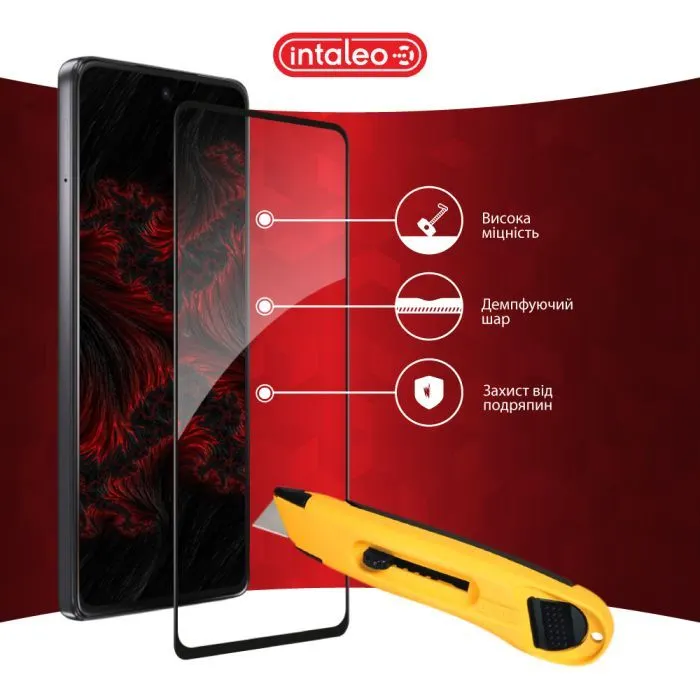 Скло захисне Intaleo Full Glue ESD Moto G77 Black (1283126636905) зображення 5