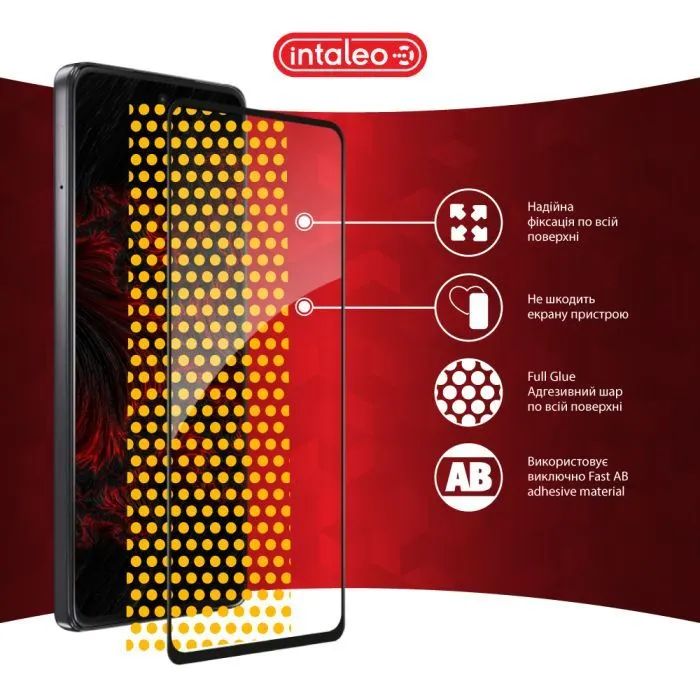 Скло захисне Intaleo Full Glue ESD Moto G77 Black (1283126636905) зображення 7