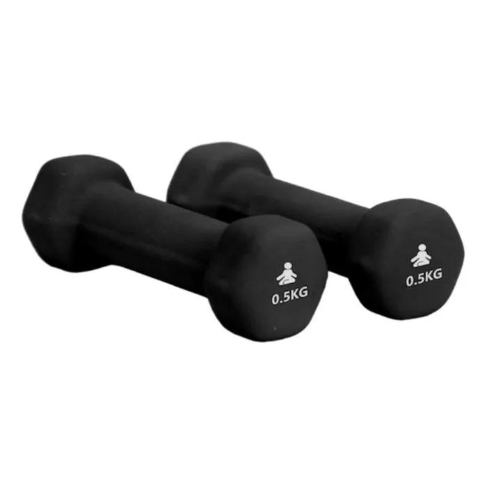 Гантельный набор Fitpaddy Neoprene 2pcs x 0.5kg (DB2X05BK) изображение 2