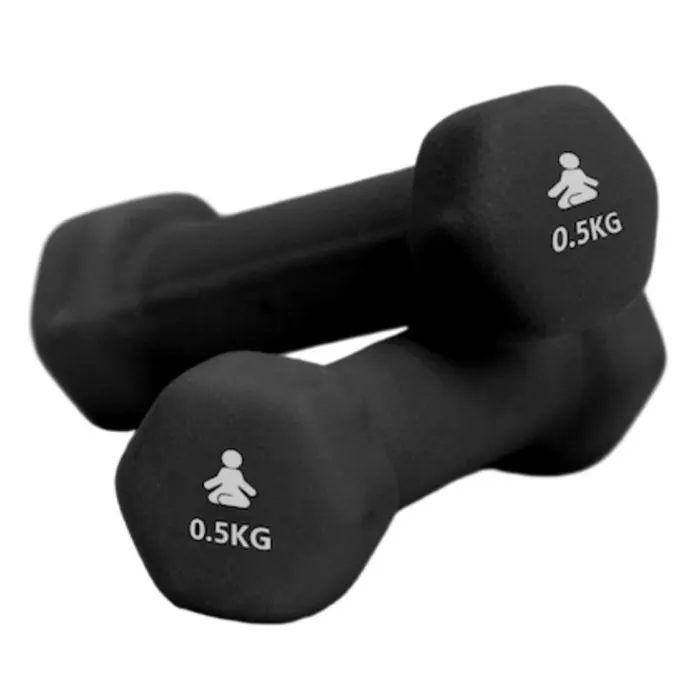 Гантельный набор Fitpaddy Neoprene 2pcs x 0.5kg (DB2X05BK) изображение 3