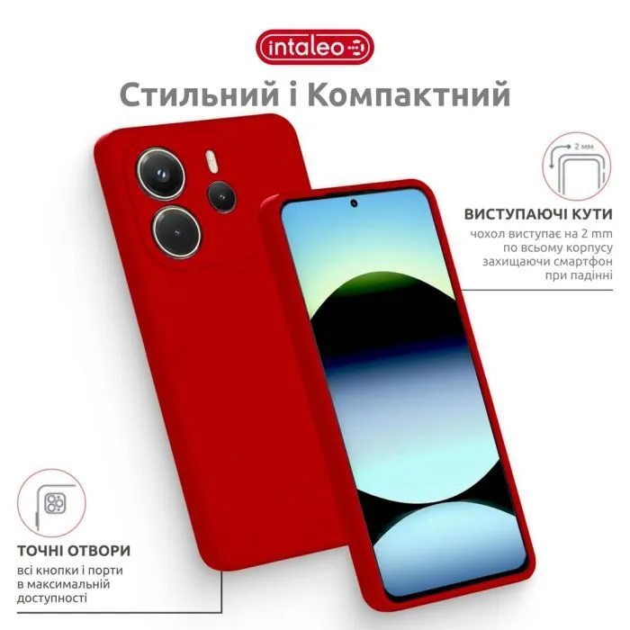 Чохол до мобільного телефона Intaleo SoftShell Xiaomi Redmi Note 14S 4G Red (1283126624964) зображення 4